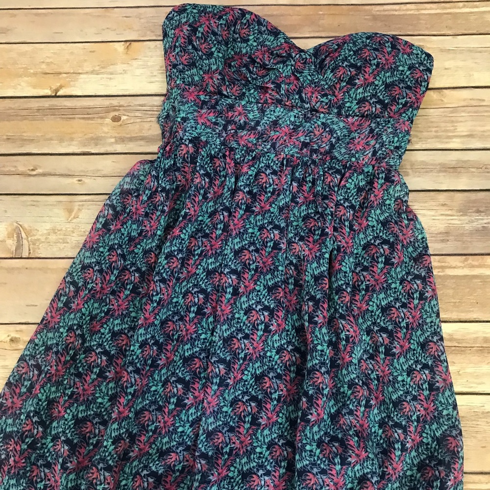 Chiffon Strapless Dress